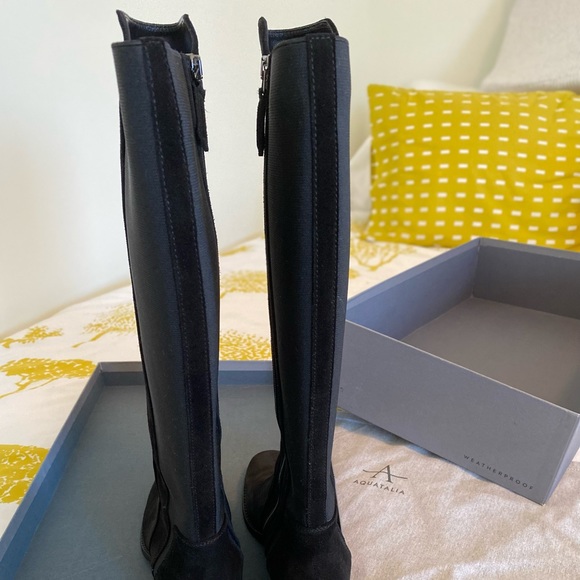 Aquatalia Jean Suede Knee-High Boot Size 7.5 - Picture 2 of 6